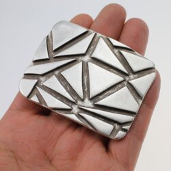 Belt Buckle square, labyrinth, 7,8x5,8 cm