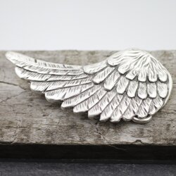 Angel Wing Belt Buckle Antique Silver