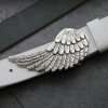 Angel Wing Belt Buckle Antique Silver