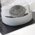 Feder auf Oval Gürtelschnalle, 8,0x6,2 cm