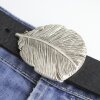 Antique Silver Feather Belt buckle