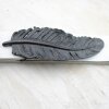 Feather Belt Buckle, Black