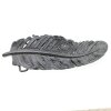 Feather Belt Buckle, Black