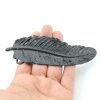 Feather Belt Buckle, Black