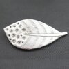 Antique Silver Feather Belt Buckle, Leaf Belt Buckle