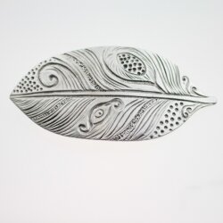 Belt Buckle leaf, Nature, 12*5,7 cm