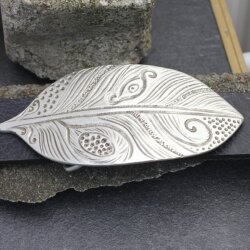 Belt Buckle leaf, Nature, 12*5,7 cm