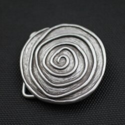 Asymetrische Spirale Grtelschnalle,  5,3 cm