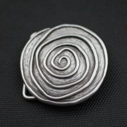 Belt Buckle asymmetric Spiral, ø 5,3 cm