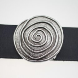 Asymetrische Spirale Gürtelschnalle, ø 5,3 cm