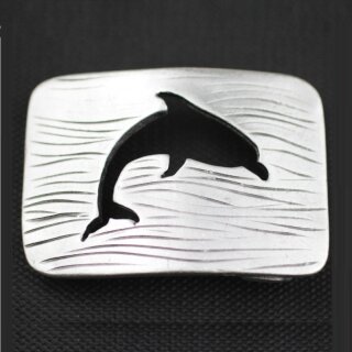 Belt Buckle Dolphin, 7,0x5,0 cm