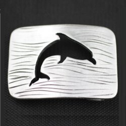 Delfin Grtelschnalle, 7,0x5,0 cm