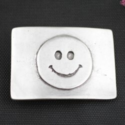 Gürtelschnalle Smiling Face, 7,4x5,6 cm