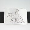 Cowgirl with horse Belt Buckle, 7,52x5,3 cm