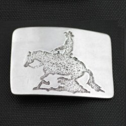 Cowboy with horse Belt Buckle, 7,52x5,3 cm