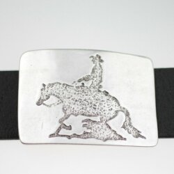 Cowboy with horse Belt Buckle, 7,52x5,3 cm