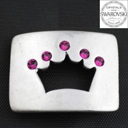 Belt Buckle princess with 6 mm Crystal