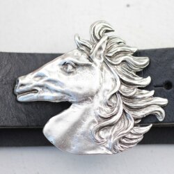 Pferdekopf Grtelschnalle, 7,0x8,0 cm