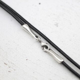 Lederkette Schwarz Glatteleder Strke 3 mm