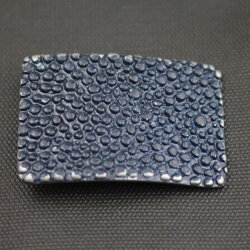 Noppen Gürtelschnalle, 7,3x5,0 cm, dunkelblau