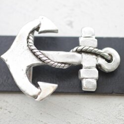 Antique Silver Anchor with rope Belt buckle