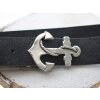 Antique Silver Anchor with rope Belt buckle