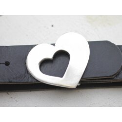 Belt Buckle Heart in Heart, 6,5x5,5 cm