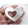 Belt Buckle Heart in Heart, 6,5x5,5 cm