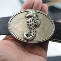 Belt Buckle Seehorse, 9,2x6,5 cm