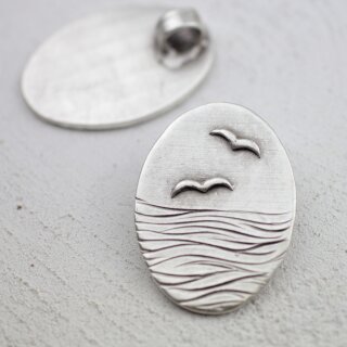 Pendant oval, seaview Pendant, 5x3,7 cm