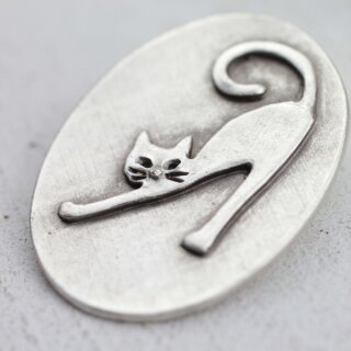 Anhnger Katze, 5,5x4 cm