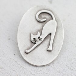 cat Pendant, 5,5x4 cm