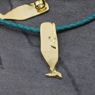 Whale Pendant,  5,4x1,6 cm, Gold