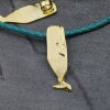 Whale Pendant,  5,4x1,6 cm, Gold