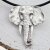 Elephant head Pendant, 6,3x5,3