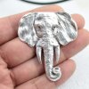 Elephant head Pendant, 6,3x5,3