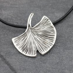 Gingko Blatt Anhänger, 5x4,8 cm