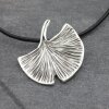 Gingko leaf Pendant, Nature, 5x4,8 cm