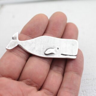 Whale Brooch, 6,8x2,2 cm