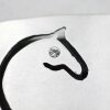 Belt Buckle horse head silhouette with 4 mm Swarovski Crystal, 7,3x5,3 cm