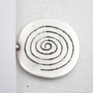 Runde Brosche mit Spirale, ø 5,2 cm