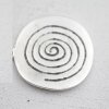 round Brooch with Spiral, ø 5,2 cm