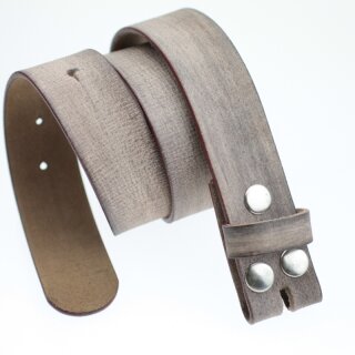 Ledergrtel, 4 cm, 100 % Rindsleder - Vintage Grau
