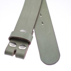 leather belts, 4 cm, 100 % Cow leather - Khaki