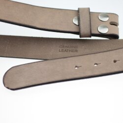 leather belts, 4 cm, 100 % Cow leather - Vintage Braun