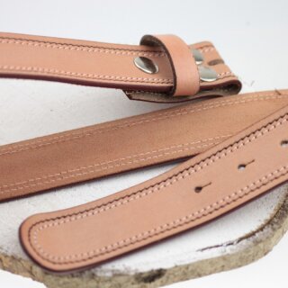 Ledergrtel, 4 cm, 100 % Rindsleder - Camel Hell