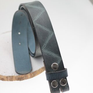 Ledergrtel, 4 cm, 100 % Rindsleder - Petrol