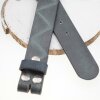 leather belts, 4 cm, 100 % Cow leather - Petrol