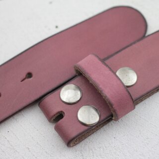 Casual leather belts, 4 cm, 100 % Cow leather - Rosewood