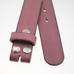 Casual leather belts, 4 cm, 100 % Cow leather - Rosewood